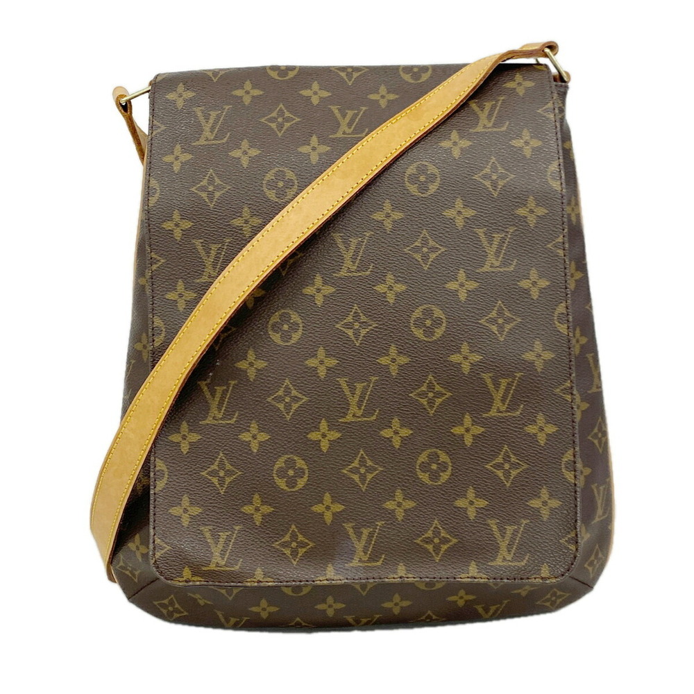 Louis Vuitton Monogram Musette Shoulder Bag M51256 Brown Women's